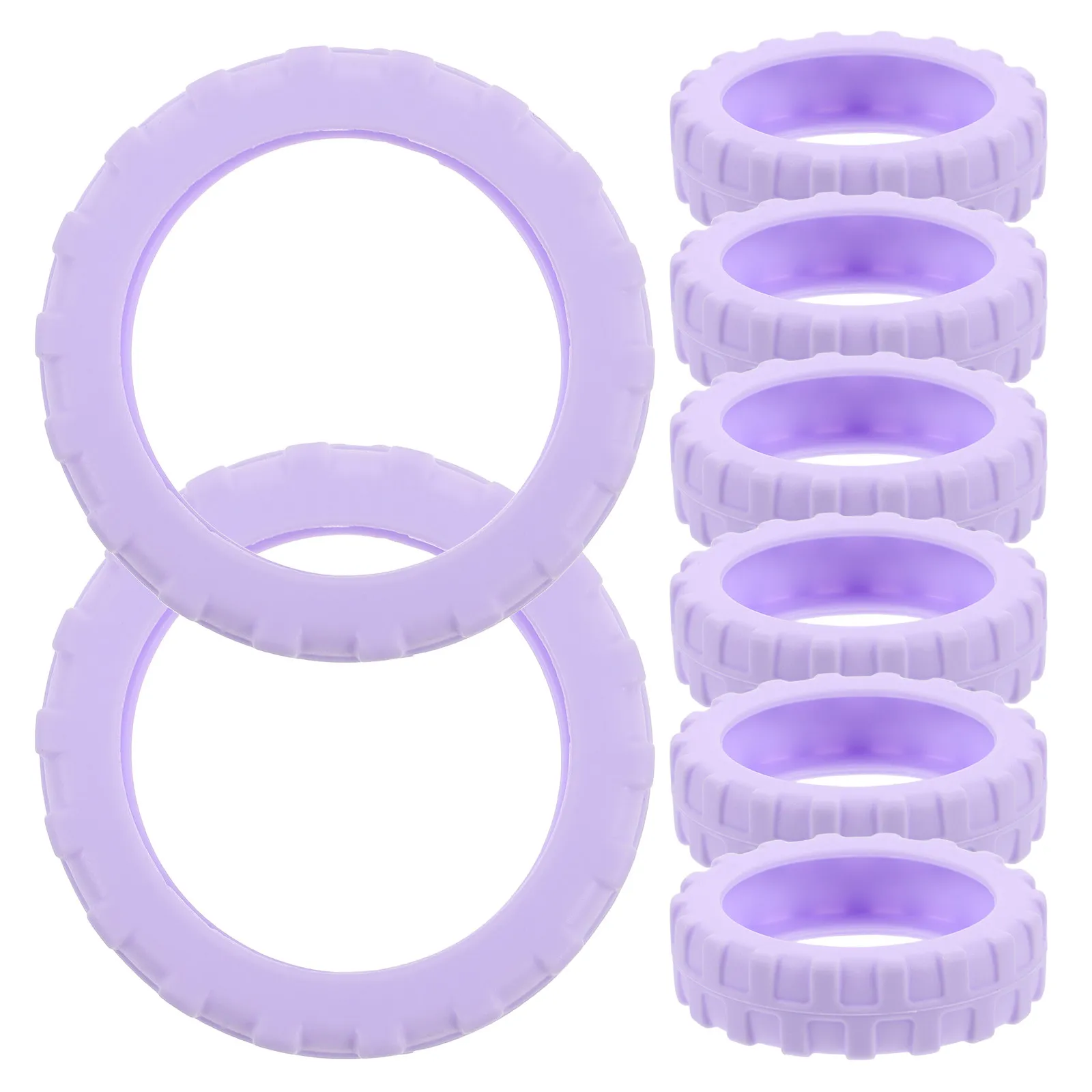 

8Pcs Luggage Protective Covers Silicone Wheel Covers Noise Reduction Anti-Slip Shock Absorption Suitcase Spinner Accessories