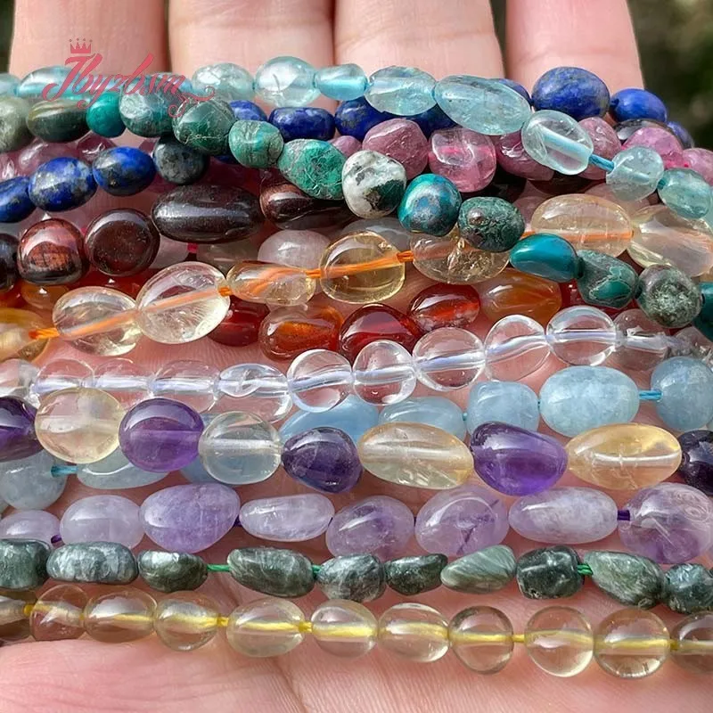 3x6-4x8mm Natural Amethyst Lapis Kyanite Freeform Spacer Stone Beads DIY Strand 15 inch For Necklace Bracelet Jewelry Making