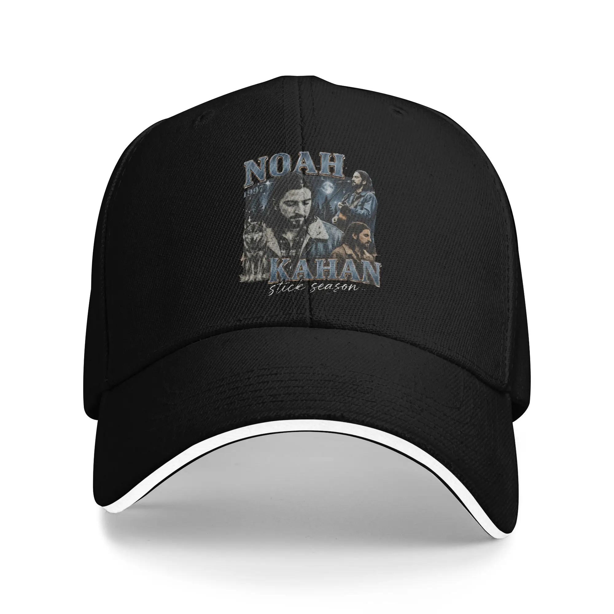 Casual Baseball Cap Noah Kahan Stick Season Wolf Vintage Bootleg  Running Hippie Trucker Hat For Unisex Sun-Proof Baseball Caps