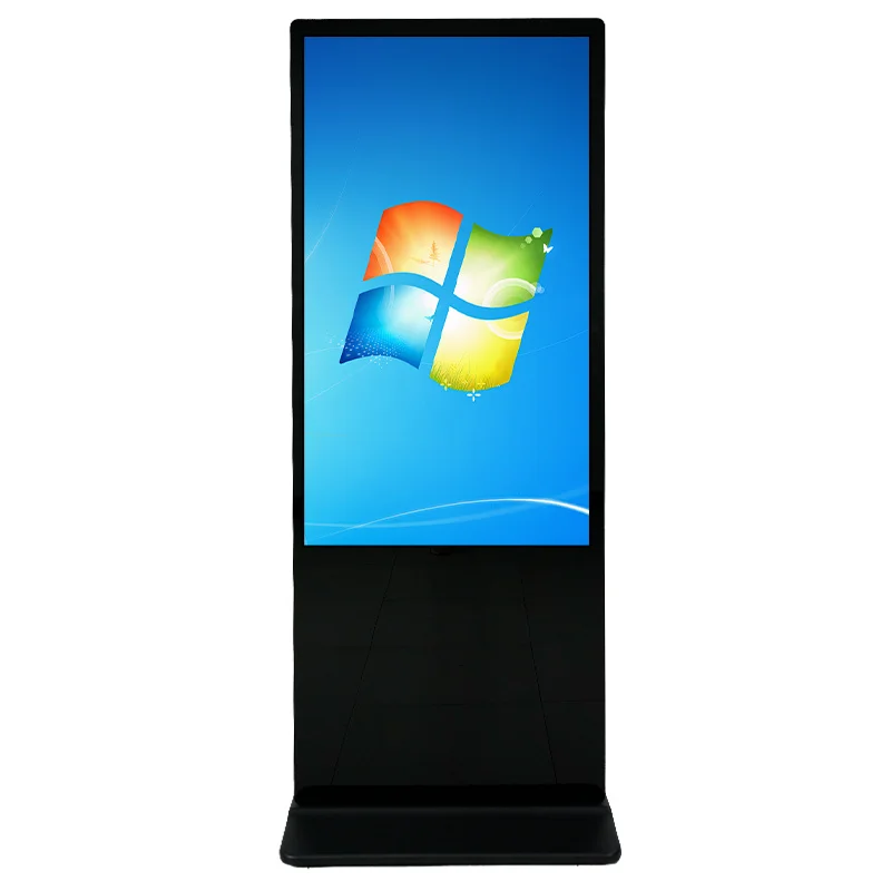 65 Inch Indoor Potable Lcd Full Color Led Digital Signage Display Floor Standing Advertising Player Info Kiosk