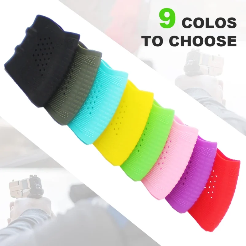 2Pcs Tactical Pistol Holster Rubber Grip Glove Sleeve Handgun Anti-Slip Protect Sleeve Cover for Glock 17 19 23 Airsoft Hunting - view 4