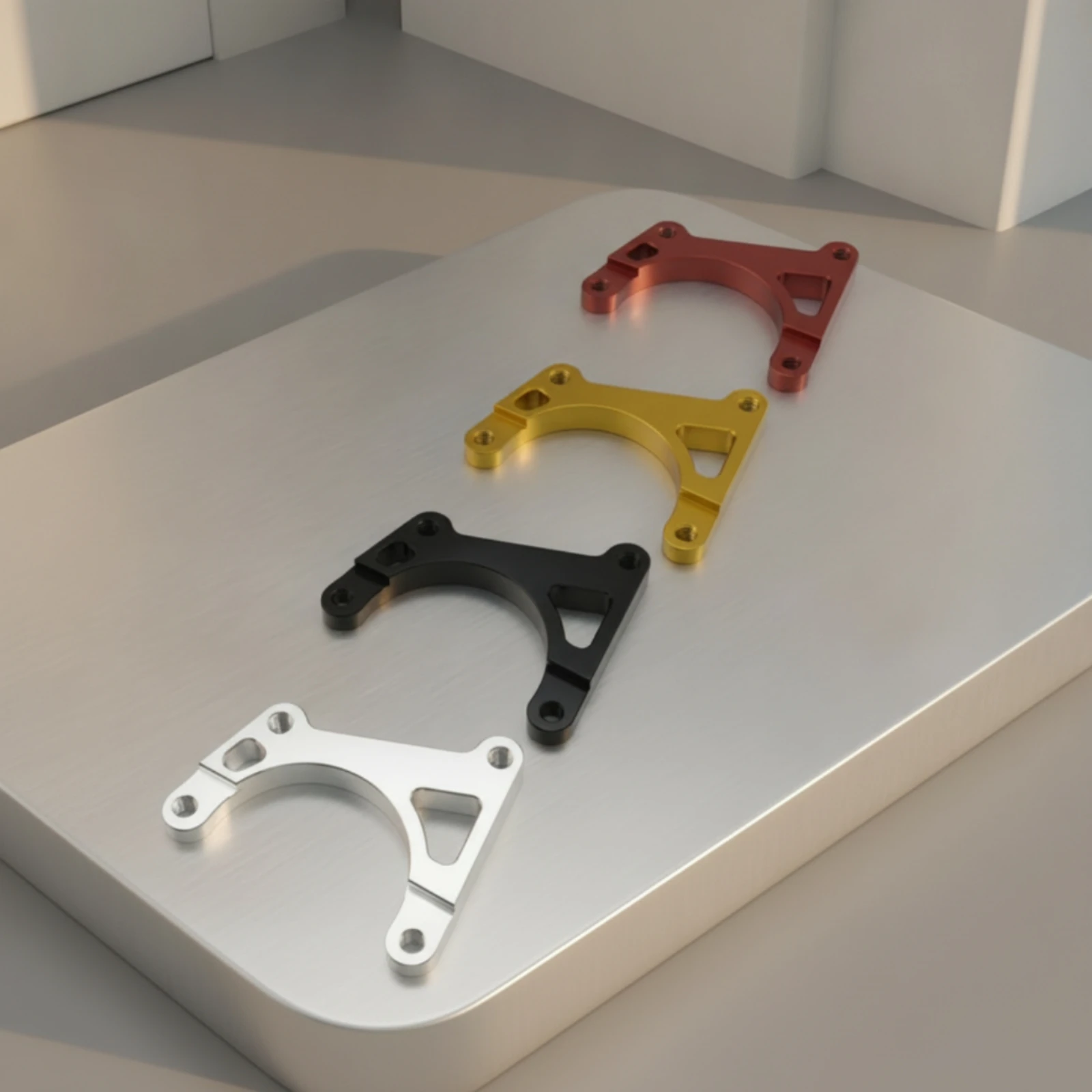 Brake Caliper Adapter Bracket Anodized Rear Brake Caliper Adapter Lightweight Long-Lasting
