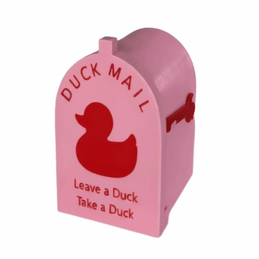 3D Printed Magnetic Duck Mailbox Gift Funny Design 3D Printed Duck Magnetic Feature Novelty Cruise Door Decor Office Decor
