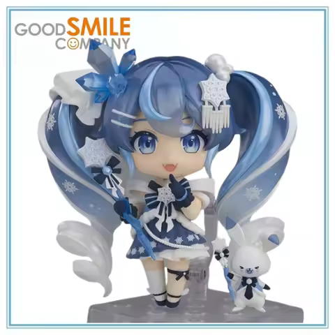 BANDAI Authentic Spot goods Vocaloid-Hatsune Miku-Rabbit Yukine-Nendoroid 2643Snow Crystal Snow Ver Anime Cartoon Original Gift
