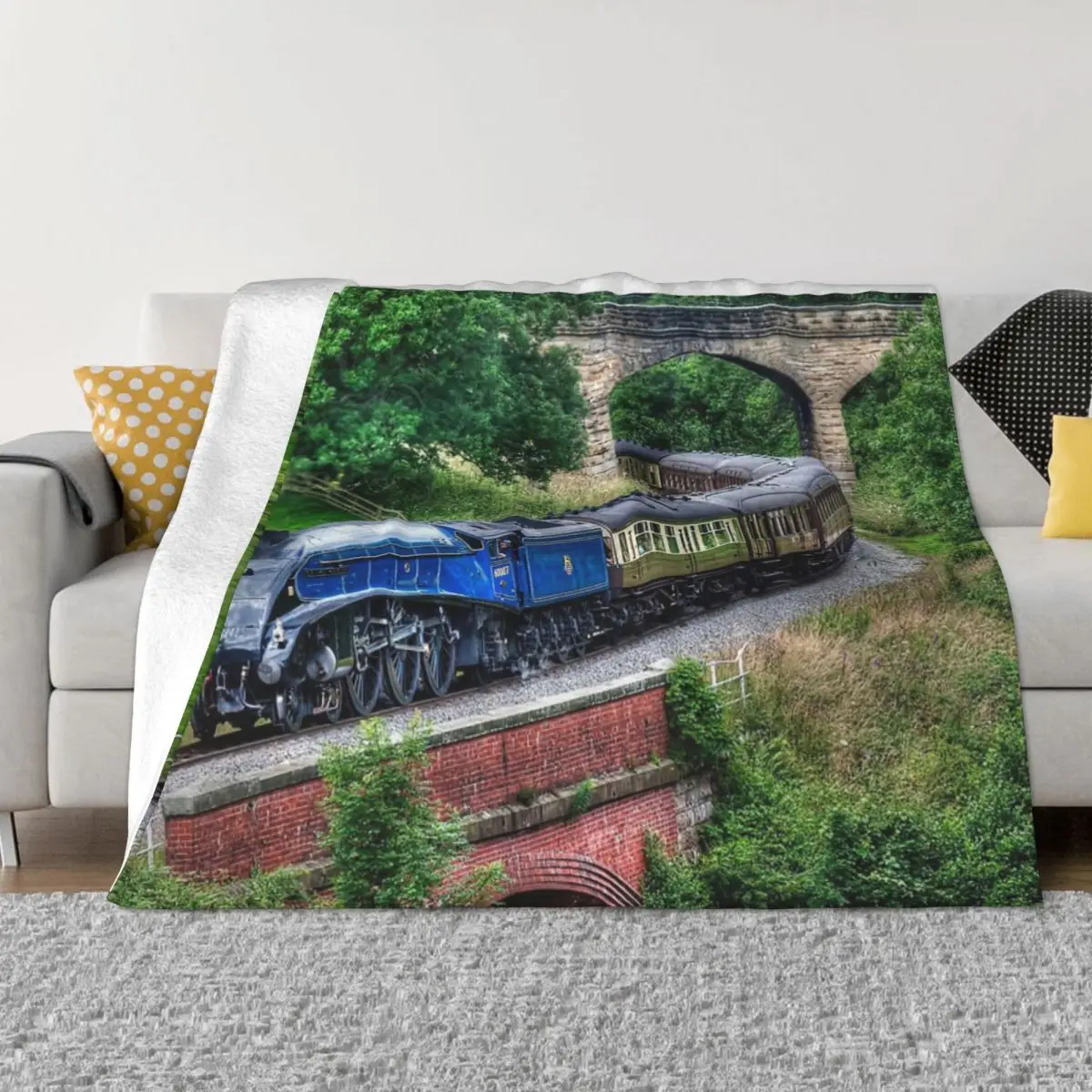 

60007 Sir Nigel Gresley Locomotive Home Bed Blankets Couple Blankets Winter Warm Blanket Throw Blanket