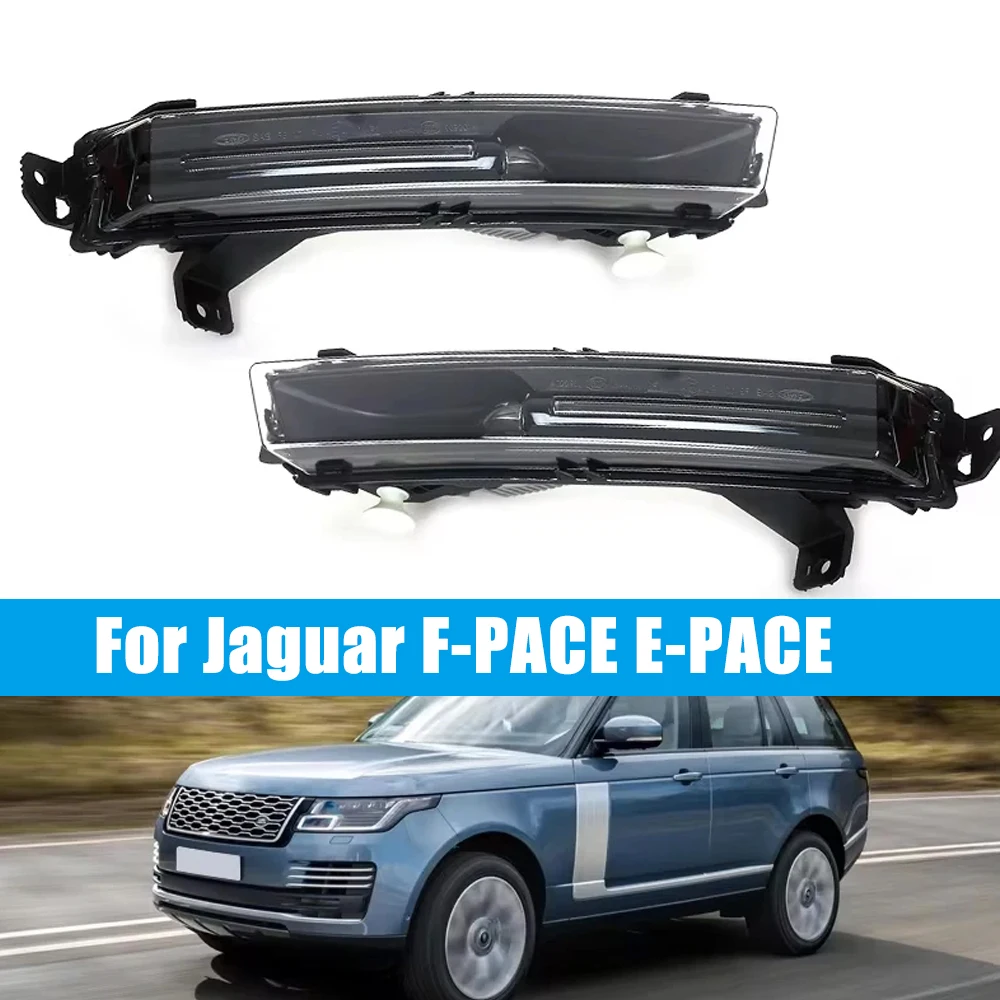 

Auto LED DRL Foglight Assembly For Jaguar F-PACE E-PACE Car Led Bumper Fog Lamp Daytime Running Light For Land Rover Discovery 5