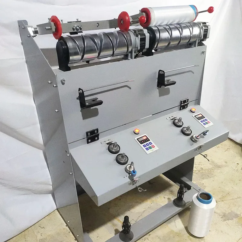 Dubbele as wikkelmachine Elektronische garensensor Rechte en kegelwikkelmachine