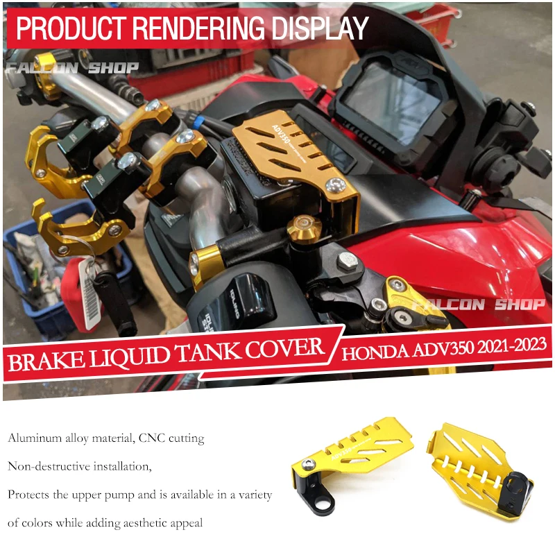 Suitable for Honda ADV350 modified brake fluid tank cover 2021 2022 2023 2024 2025 ADV 350 oil pump cover shield