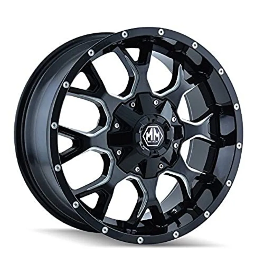 

Колесо Warrior 8015 черное с фрезерованными спицами 17x9 12x139.7мм