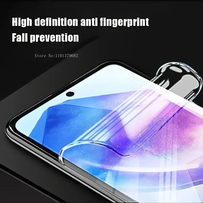 3Pcs Hydrogel Film Screen Protector for Samsung Galaxy A Series  Anti-Fingerprint High-Definition  Installation Shock Absorption