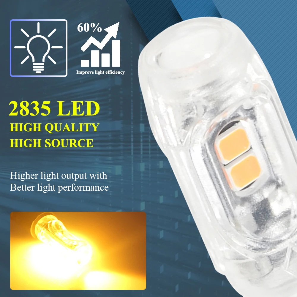 

2/4X T10 W5W Led Strobe Bulb Car Interior Light 2835SMD Dome Reading Bulb Clearance License Plate Lamp Daytime Running Signal