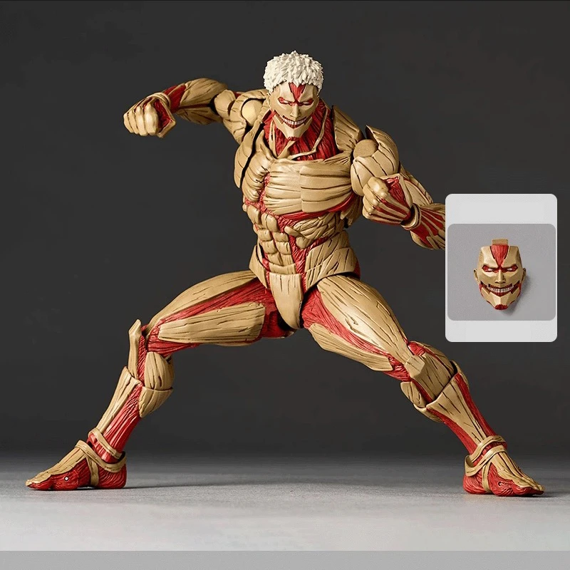 Kaiyodo Armored Titan Figures Revoltech AMAZING YAMAGUCHI Attack on Titan Eren Jaeger Anime  Action Figures Ko Model Toys Gift