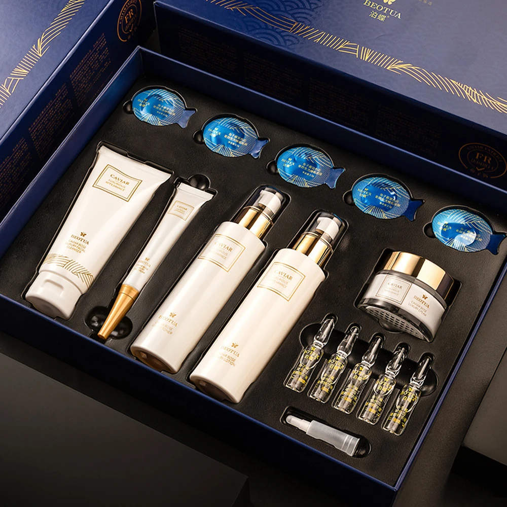 Gezichtsverzorging set met box kaviaar essence face serum 15pc set hydraterende huidverzorging kit beauty health koreaanse gezichtsverzorging