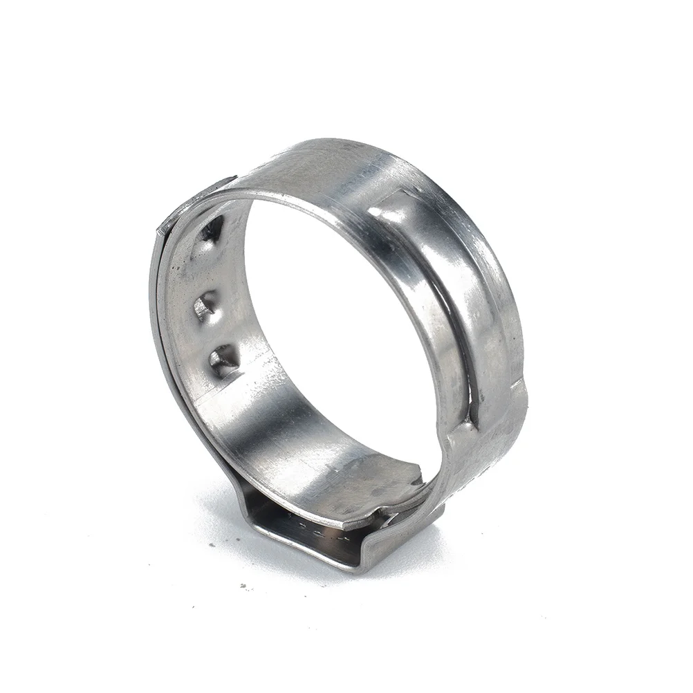 

10Pcs Single Ear Hose Clamps Stainless Steel Drive Hose Clip 3 4 Inch Water Gas Pipe Clips Durable Rust Corrosion Proof