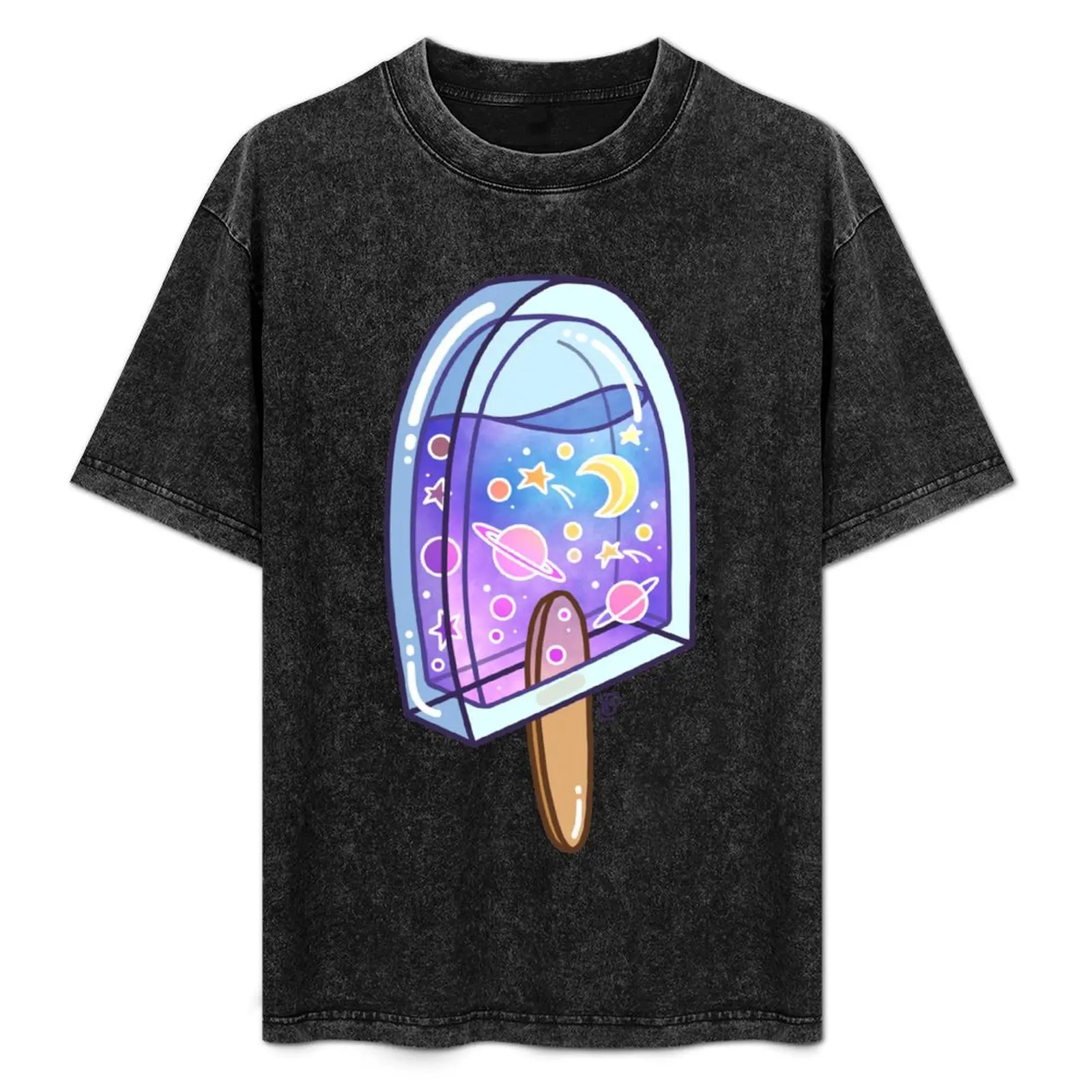 

Galaxy Ice Pop T-Shirt Plus Size Basic Cotton T-Shirt