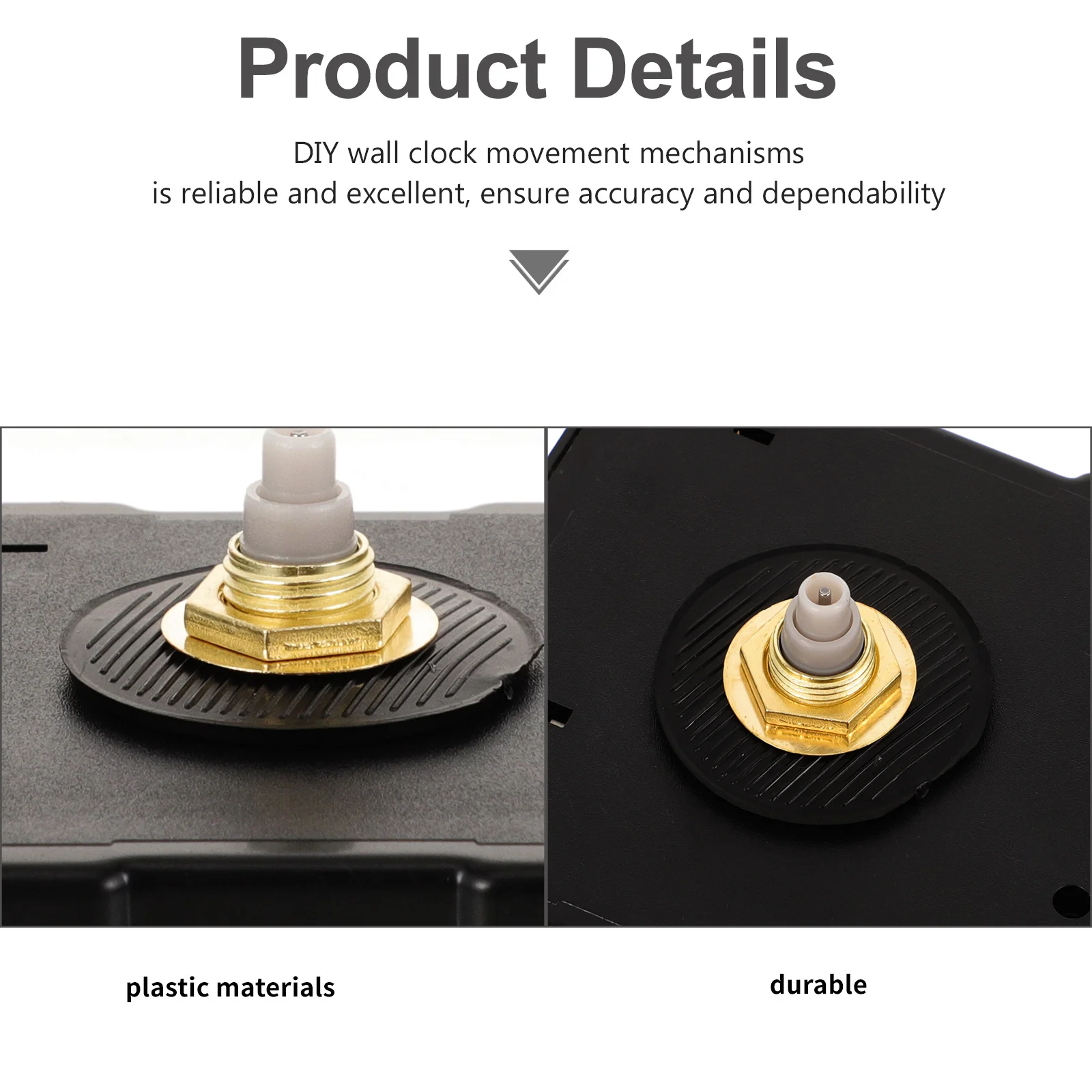 

DIY Clock Movement Kit Silent Operated Clock Mechanism Replacement for Accurate Timekeeping in Home School Office Use