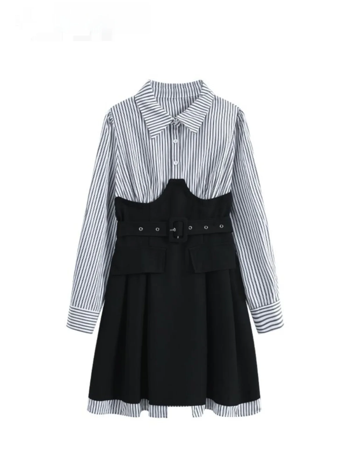 

Женская длинная юбка больших размеров с высокой талией, скрывающая живот, стройнящая, в корейском стиле, А-силуэт, для офиса, весенняя коллекция