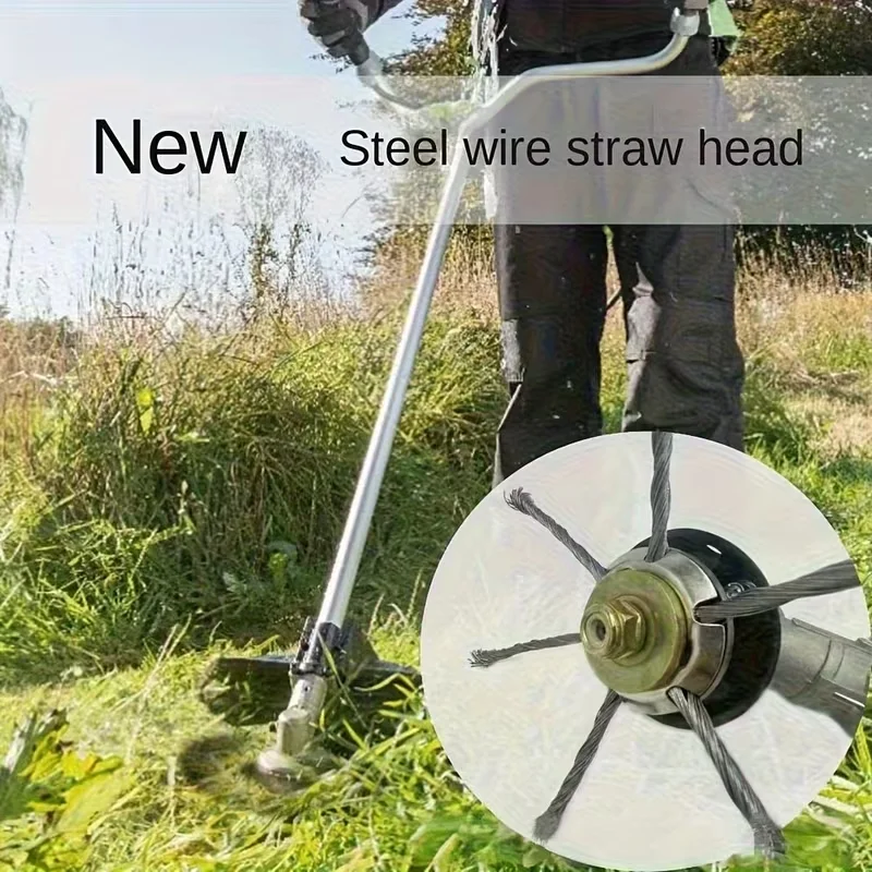 1pc Garden Steel Wire Trimmer Head Lawn Mower Blades Grass Cutting Blade For 24.5mm Lawn Mowers Brush Cutters Garden Accessories