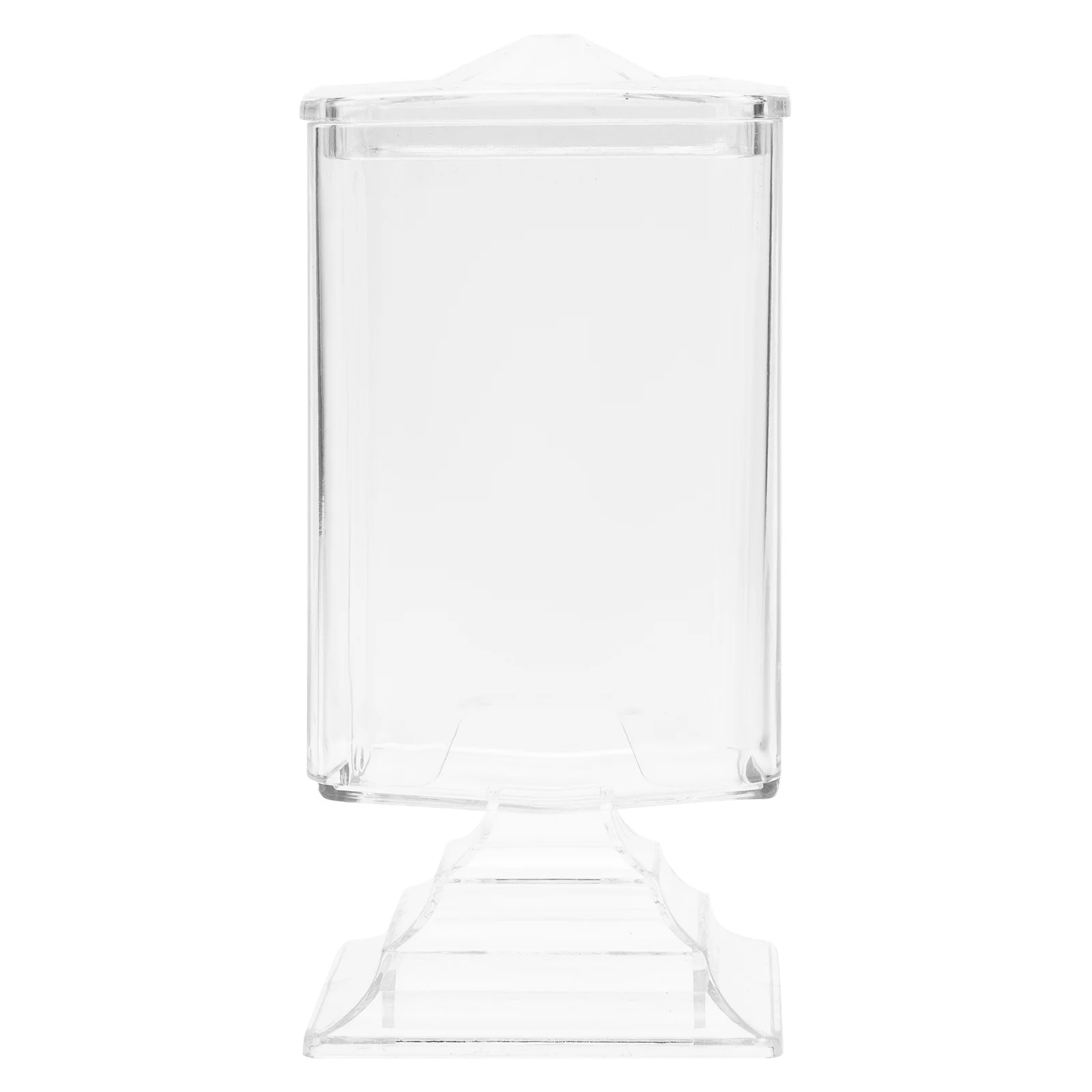 

Transparent Cotton Pad Storage Box Clear Plastic Organizer For Bathroom Desktop Nail Remover Swabs Container Sundries Box Nail