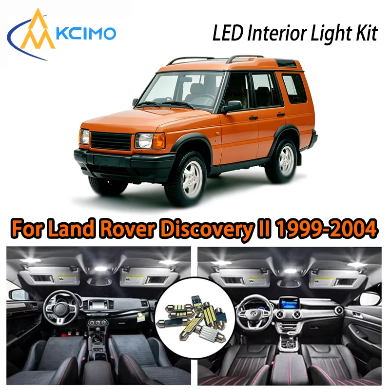 

Easy Install LED Interior Lights For Land Rover Discovery II 2 L318 1999-2004, Two Color Car Mood Lighting