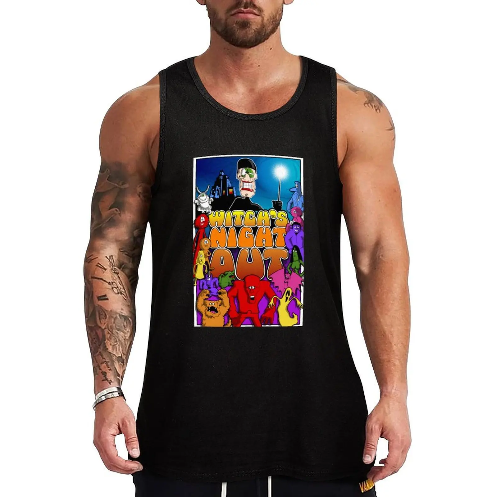 

Witch's Night Out Tank Top Sleeveless Gym Tank Top Fitness Training Quick Dry