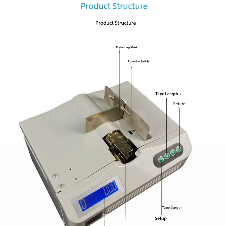 v  Money Tying Machine Cash PackerIntelligent Banknote Binder Bundling Machine Paper Currency Strapping Machine