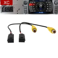 6 8 Pin Car Radio Reversing Camera Dash Cam Video RCA Connection Convertor Cable Adapter for Caska OME HBS D106 D116 Android