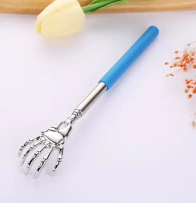 Stainless Steel Portable Extendable Back Scratcher Telescoping Back Massager for Humans And Pets Relief