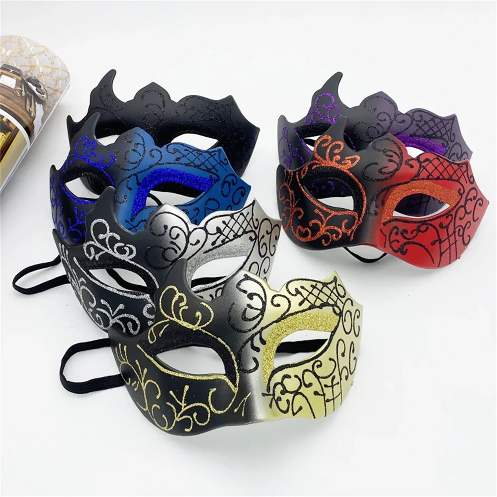 2pcs Couple Masks Women Men Masquerade Ball Eye Mask Carnival Performance Party Dance Costume Cosplay Accessory