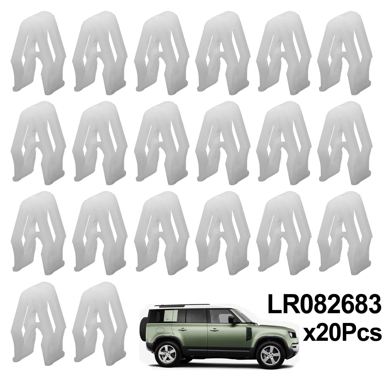 20x Per Land Range Rover Velar Defender Discovery Sport 5 Corpo Ruota Arco Flare Trim Modanatura Stampaggio Clip Fermo LR 082683