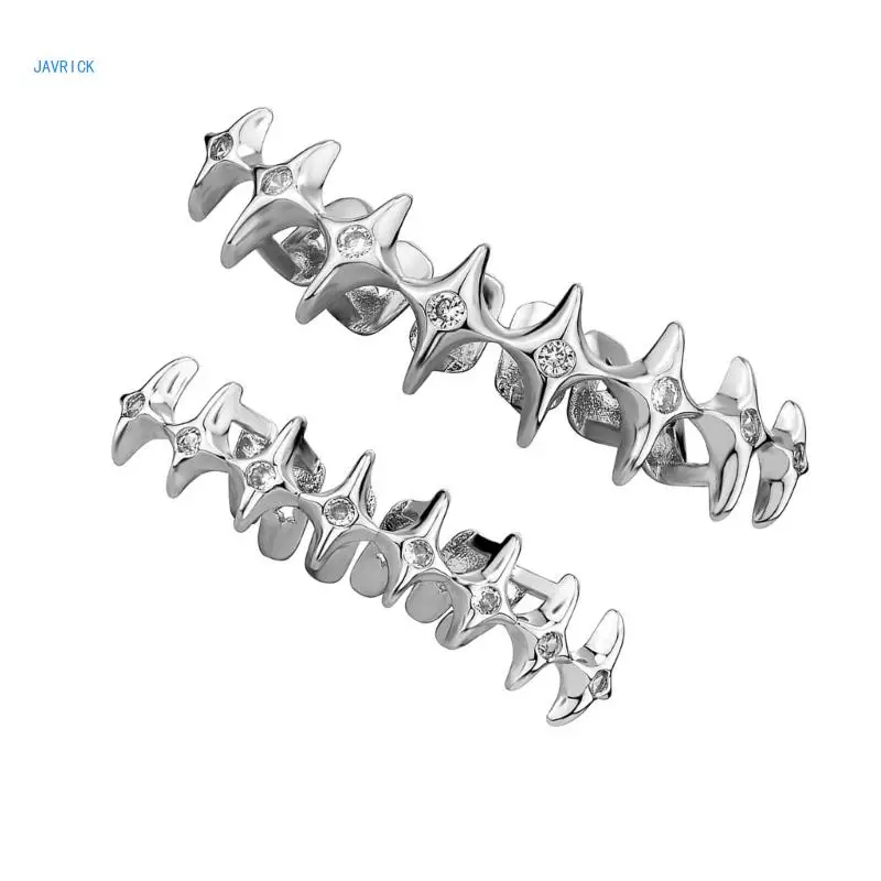 Multifuntional Rapper Star Grills for Upper and Lower Teeth Comfort Fit