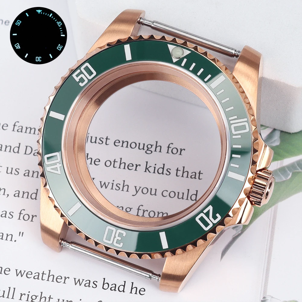 high quality 40mm Watch Case C3 Bezel For Seiko NH35 NH34/36 Miyota8215 ETA2824 Sapphire 28.5mm Dial Watch Accesorios Submariner