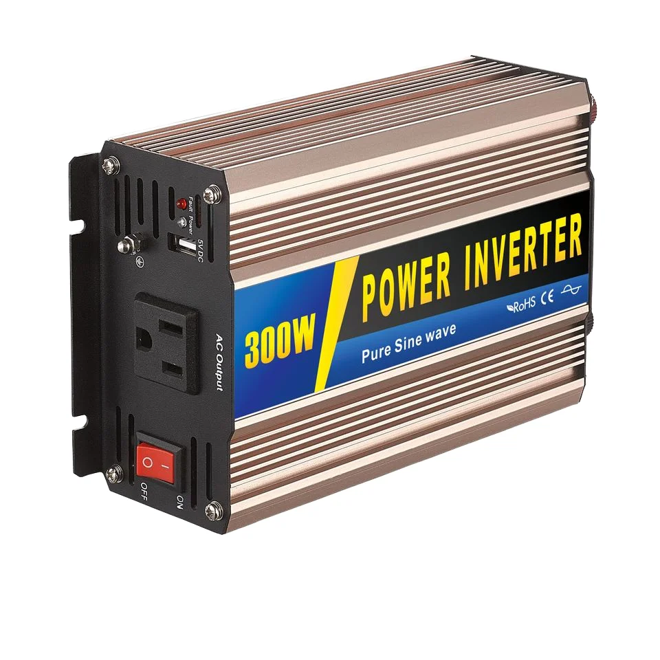 300W Power Pure Sine Wave Car House Inverter Converter AC DC 12V 24V 48V Customizable 1000W 3000W Rated Power 50/60Hz Output