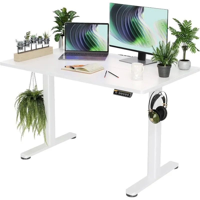 Electric Standing Desk, Adjustable Height Stand up Desk, 48x24 Inches Sit Stand Home Office Desk