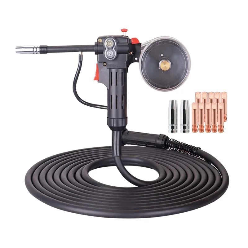 10M Euro Push Pull Spool Gun 200A Gas Gasless MIG Torch For Aluminum Welding