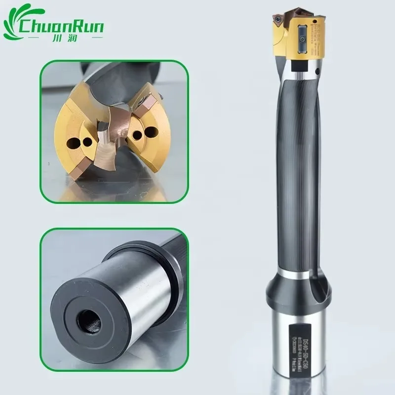 28-70 مللي متر قطر ثلاثية الأبعاد/5D/8D/10D HLC الصناعية الصف الدقة تاج مثقاب الخشب للفولاذ المقاوم للصدأ ثقب عميق Chuanrun U الحفر #5