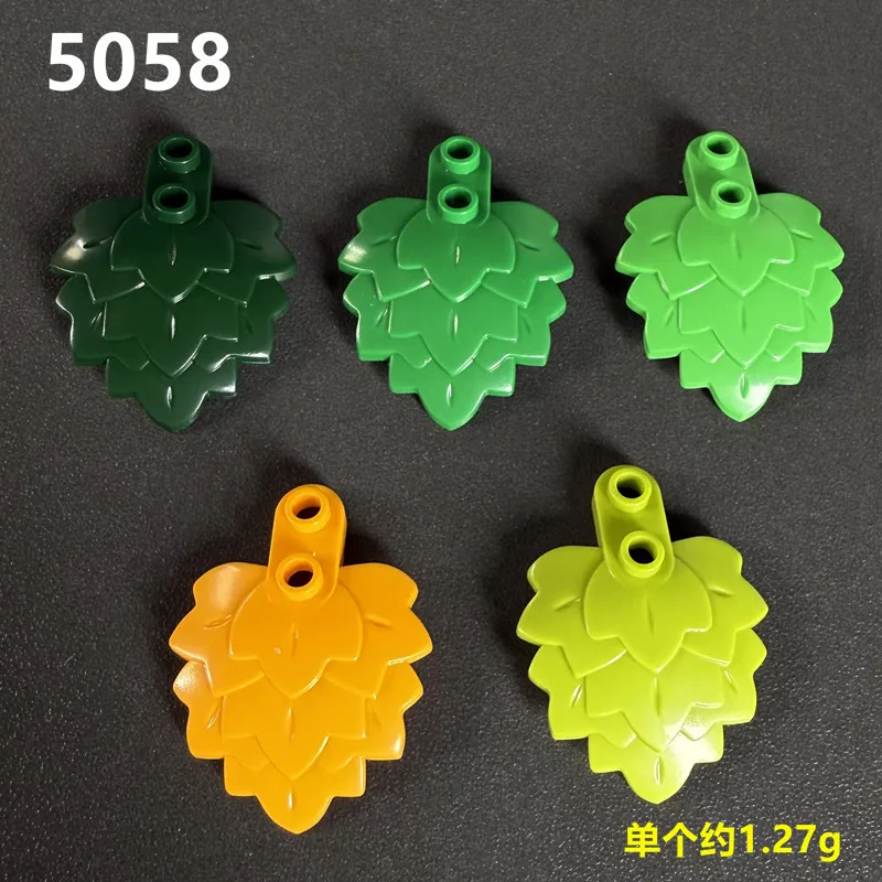 

1x2 multiple layers of dense foliage 4x5x1 2/3 leaf building Blocks accessories 5058 MOC assembly toy DIY modification parts