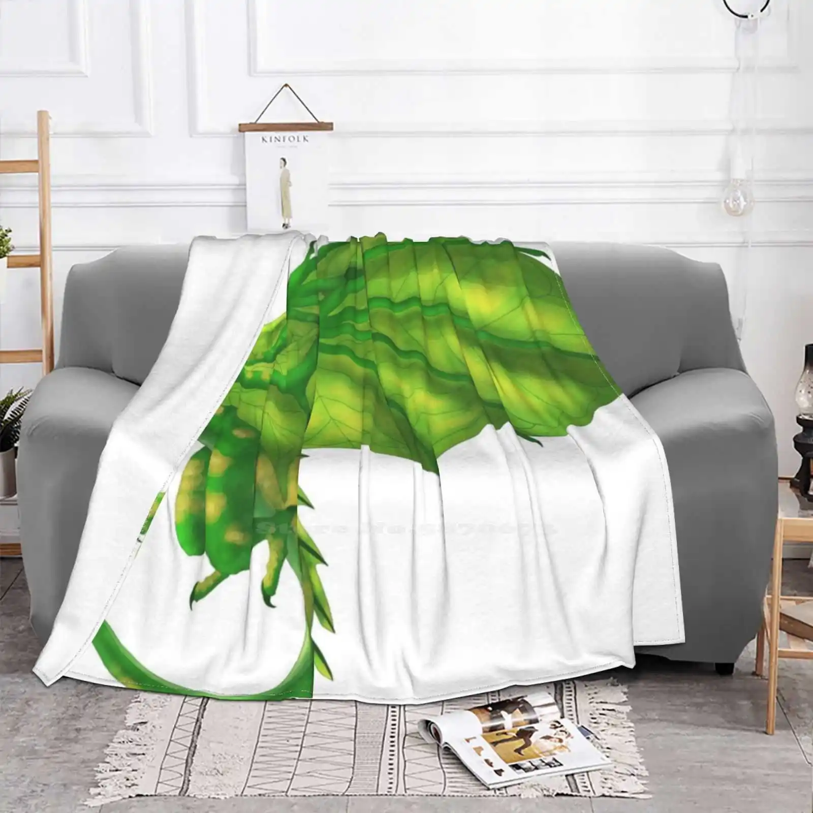 Sundew-Of Fire New Selling Custom Print Flannel Soft Blanket Wolf Sundew Wings Of Fire Sundew Wof Sundew The Leafwing