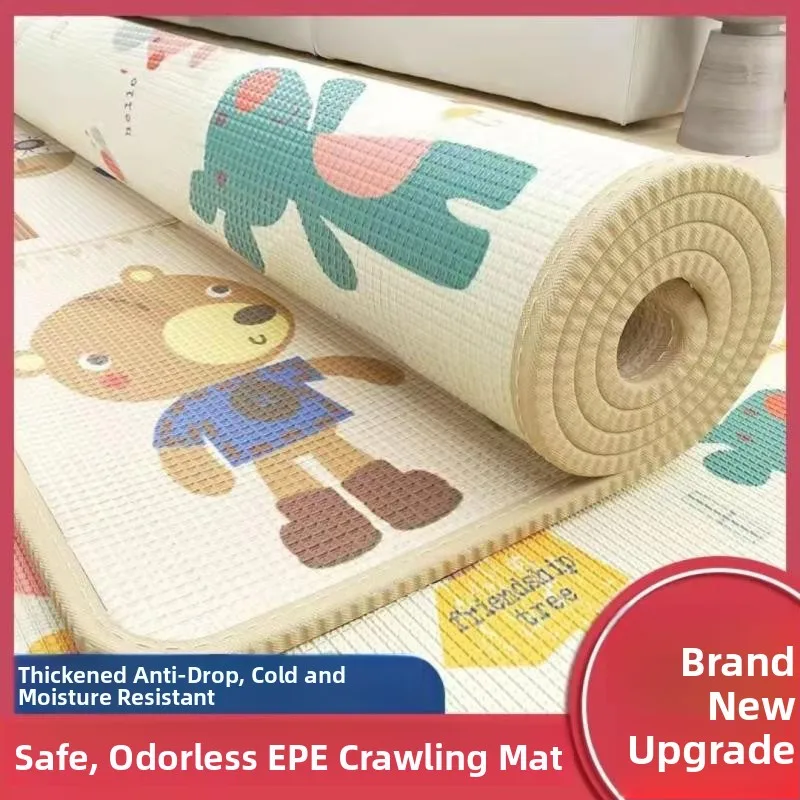 

Extra Large Thickened Baby Crawling Mat Foam Children's Play Mat Non-Toxic Soft Floor Mat Animal Pattern Machine Woven Home D...