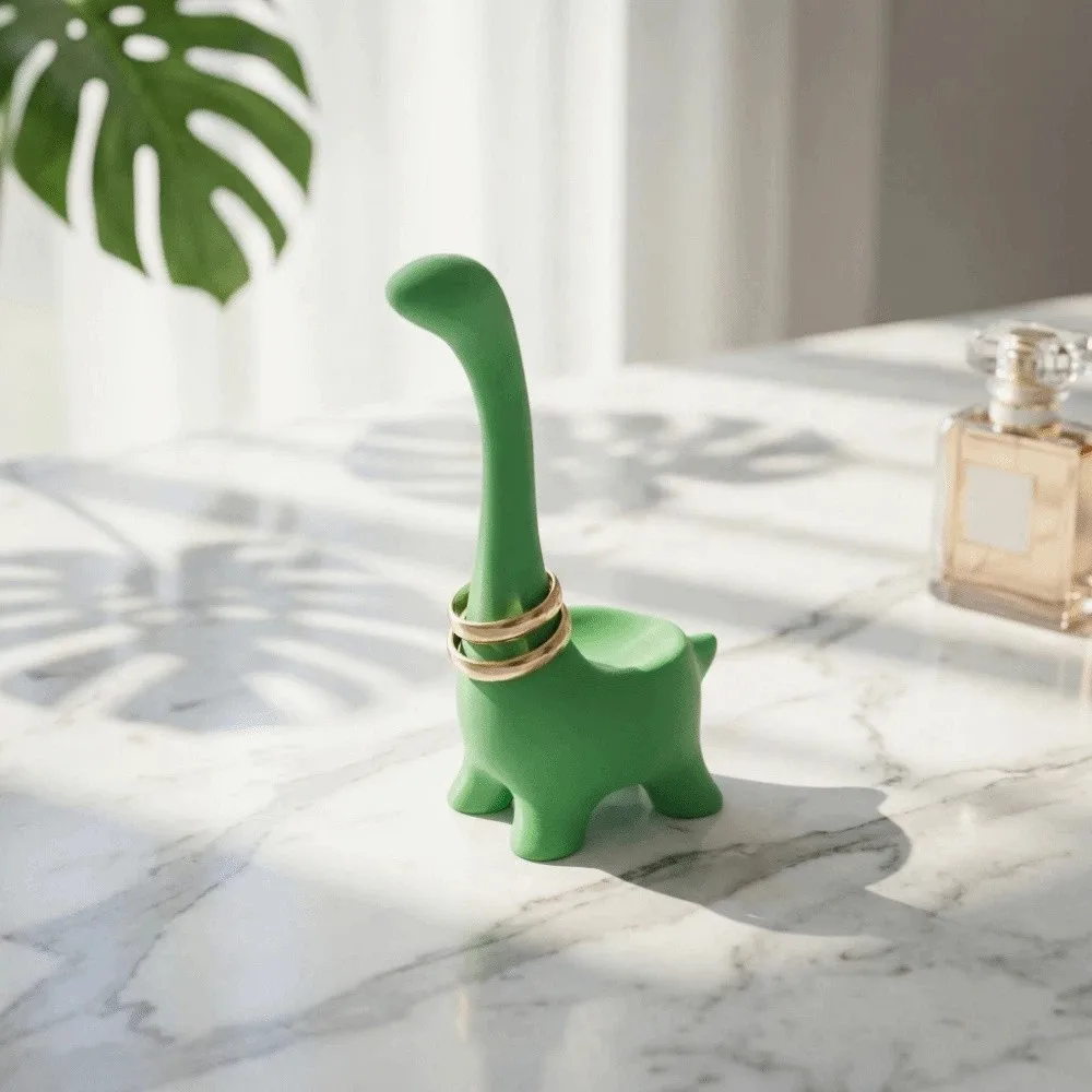 3D Print Dinosaur Jewelry Storage Rack Cute Home Ornaments Alpaca Ring Storage Rack Exquisite Decoration Crafts Bedroom