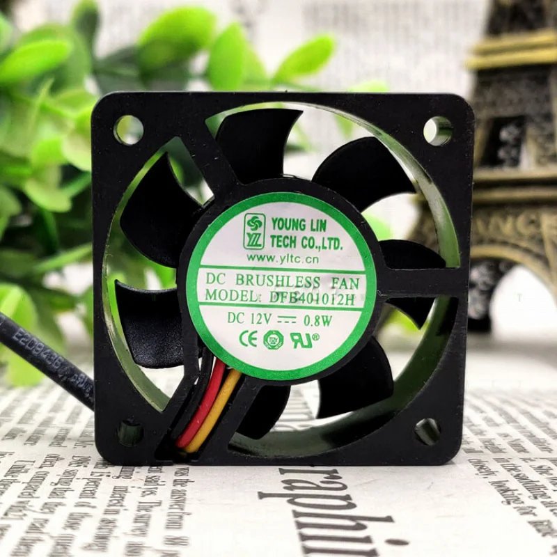 

H 1 шт. Yonglin DFB401012H DC 12 В 0,8 Вт 4010 4 см двухшаровой серверный охлаждающий вентилятор.