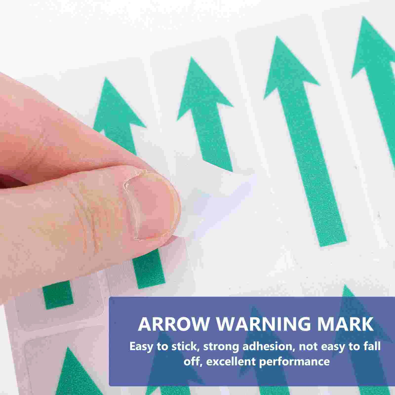 10 Pcs Direction Stickers Applied Floor Adhesive Arrow Decal Removable Sign for Pvc Self-adhesive Marking