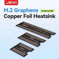 JEYI Graphene 2280/42/30 M.2 SSD Heatsink, Dual-Layer Graphene Heat sink and Copper Foil Design Cooler Radiator for Laptop
