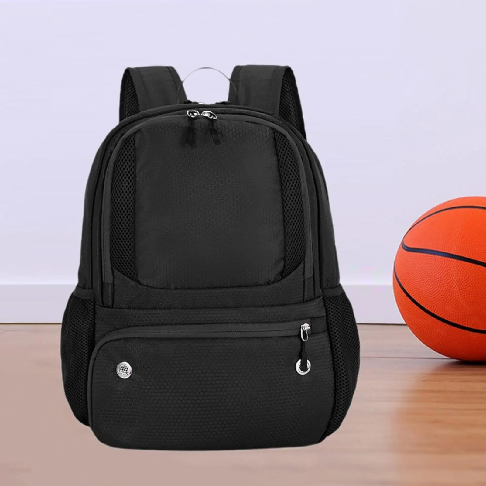 Basketball Backpack Practical Oxford Cloth Outdoor Breathable with Shoe Compartment Sports Bag 20 L-35 L Football Knapsack