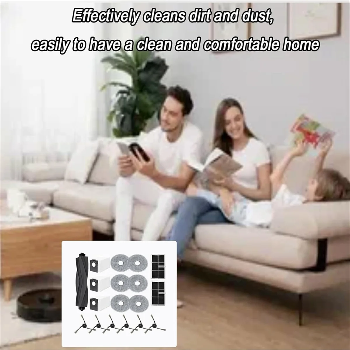 Popular para Dreame X40 Ultra / X40 Pro / S30 Pro Ultra Robot aspirador Cepillo Lateral principal filtros HEPA paño de mopa bolsas de polvo