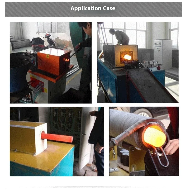 Medium Frequency Induction Heating Forging Furnace for Copper Aluminum Iron Bar Melting Forging Equipment
