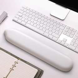 Keyboard Mouse Pad Wrist Rest Support with Ergonomic Memory Foam, Coaster Anti-Slip Base Palm for Home Office Laptop Desktop Com