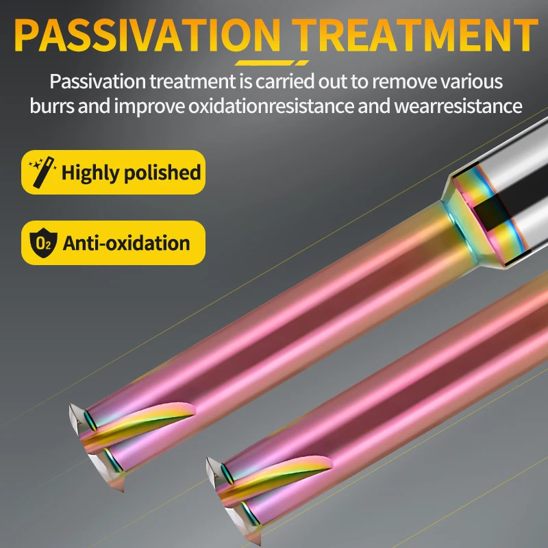 EVROPA TAP CNC 55° Machine Solid Carbide Tungsten Steel Single Tooth Thread Milling Cutter P 1.058 1.27 0.907-1.411 1.336 -1.814