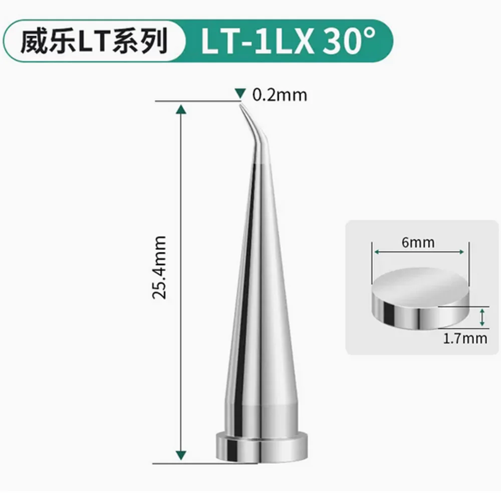 1pcs LT Series Solder Tips Compatiable with Weller WSD81 WD1000 WSP80 WP80