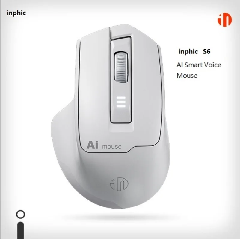 

INPHIC S6 smart voice mouse wireless Bluetooth mouse silent charging AI typing office mouse